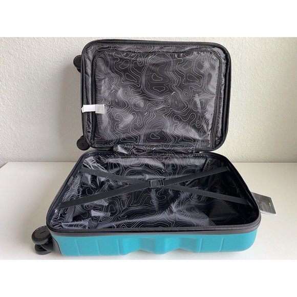 Jeep Bags Jeep Polygon Hardside Luggage 3d Teal 22 Carry On Rolling